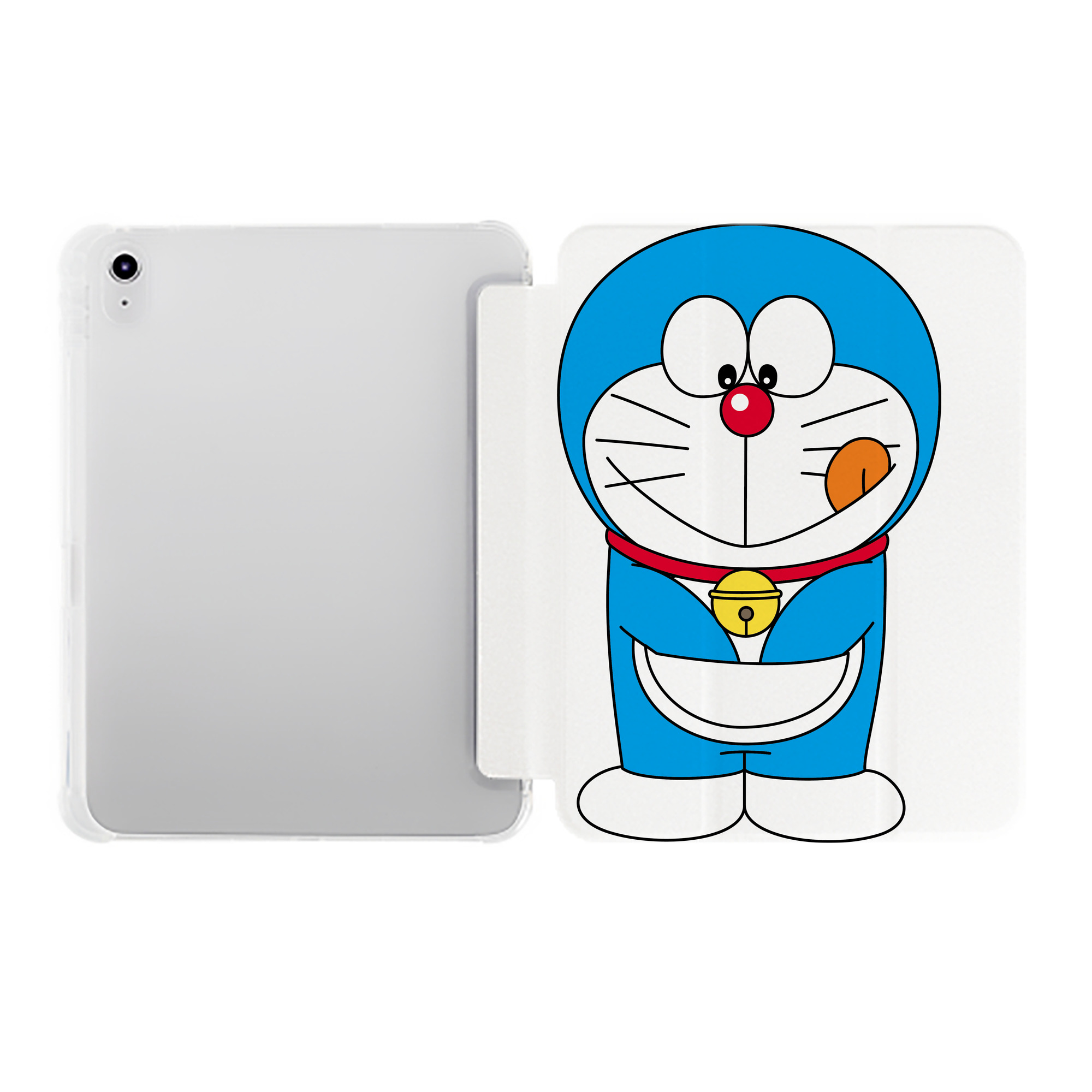 （画像用） ドラえもん Doraemon IPad ケース ペン収納付き 三つ折りスタンド PUレザー×シリコン 対応機種9.5/10.5/10.9インチ